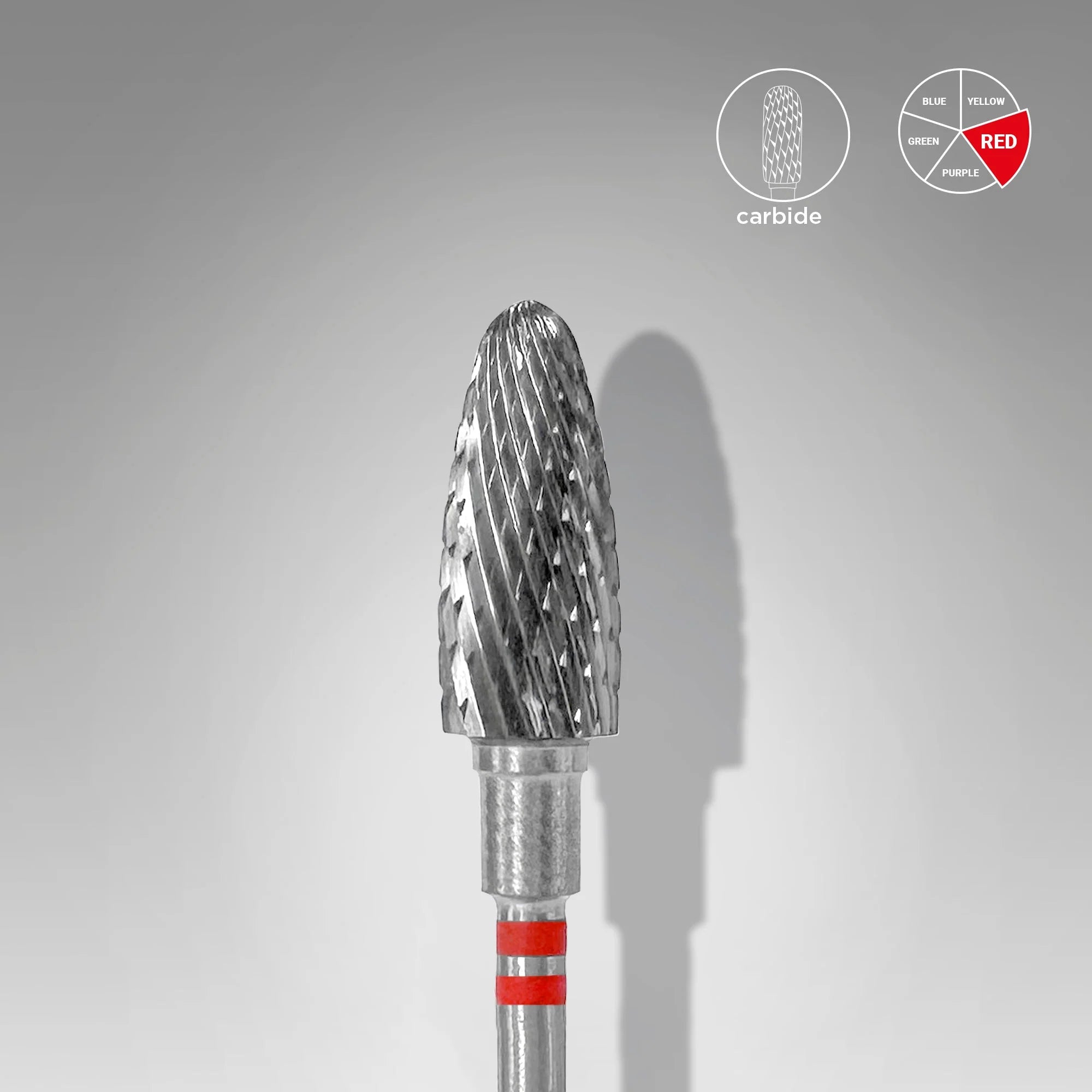 Carbide Nail Drill Bit For Left-Handed Users Corn Red EXPERT Head Diameter 6 Mm / Working Part 14 Mm image 0